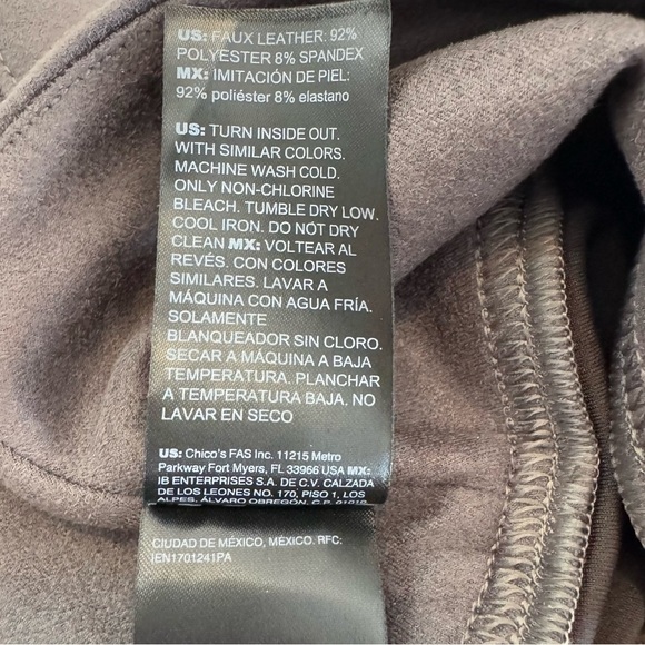 WHBM Ult Faux-Suede Runway Leggings NWT Women’s Size 12 Stormy Gray - Picture 8 of 15